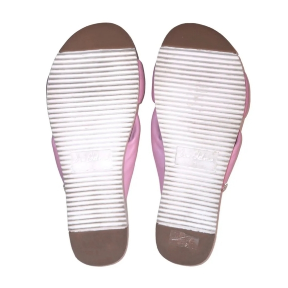 Sam Edelman Agatha Flatform Sport Pink Leather Twisted Knot Slip On Sand… - Picture 8 of 9